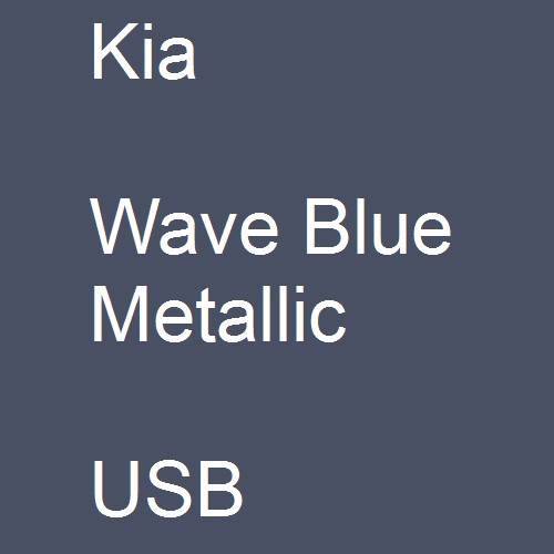 Kia, Wave Blue Metallic, USB.